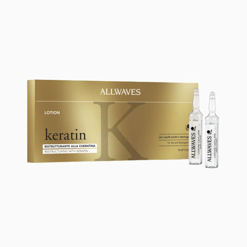 Allwaves - Odmładzające Ampułki z Keratyną 12x10 ml